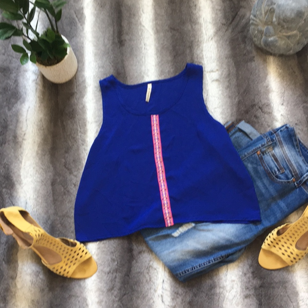 Blue B Jewel Crop Top